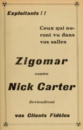 Zigomar Contre Nick Carter